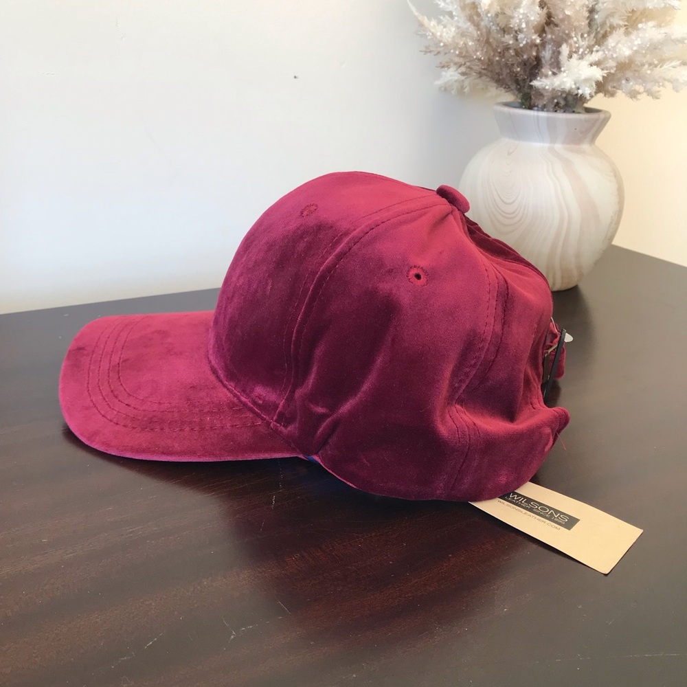 Velvet Burgundy Cap-NWT - Picture 5 of 11